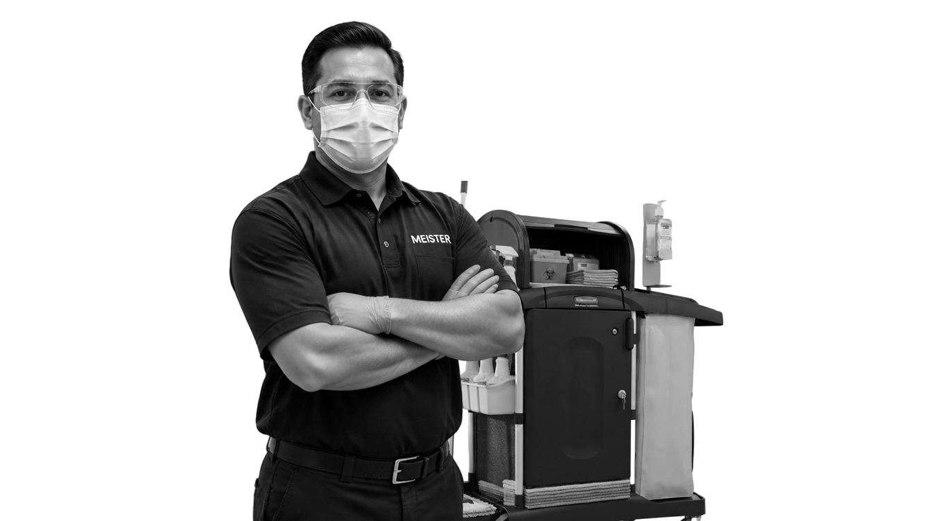 Meister Biomedical Cleaning Services Hospital Grade Janitorial Services Staff Member Salvador Gray V2